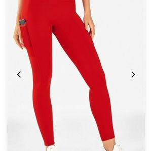 Fabletics Trinity Utility Legging Red Medium